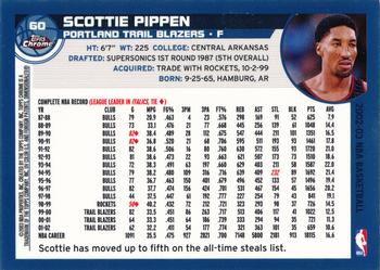 2002-03 Topps Chrome #60 Scottie Pippen Back