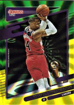 2021-22 Donruss - Holo Green and Yellow Laser #72 Russell Westbrook Front