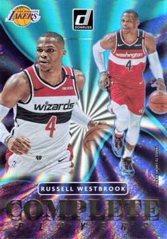 2021-22 Donruss - Complete Players Holo Teal Laser #4 Russell Westbrook Front