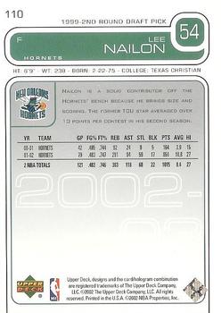 2002-03 Upper Deck #110 Lee Nailon Back