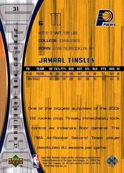 2002-03 Upper Deck Hardcourt #31 Jamaal Tinsley Back