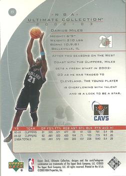 2002-03 Upper Deck Ultimate Collection #8 Darius Miles Back
