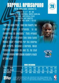 2003-04 Finest #29 Darrell Armstrong Back