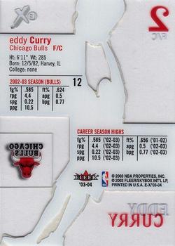 2003-04 E-X #12 Eddy Curry Back