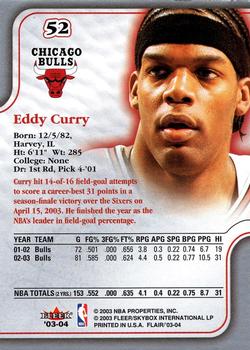 2003-04 Flair #52 Eddy Curry Back