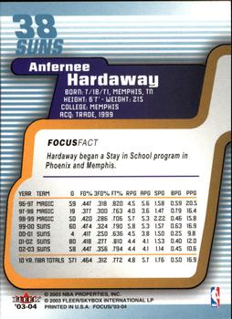 2003-04 Fleer Focus #38 Anfernee Hardaway Back