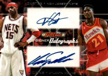 2006-07 Topps Full Court - Co-Signers #CS-7 Vince Carter / Dominique Wilkins Front