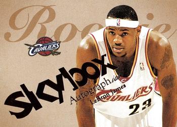 2003-04 SkyBox Autographics #77 LeBron James Front