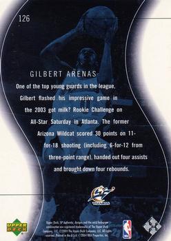 2003-04 SP Authentic #126 Gilbert Arenas Back