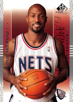 2003-04 SP Game Used #54 Alonzo Mourning Front