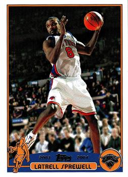 2003-04 Topps #25 Latrell Sprewell Front