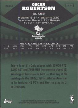 2006-07 Topps Triple Threads - Emerald #96 Oscar Robertson Back