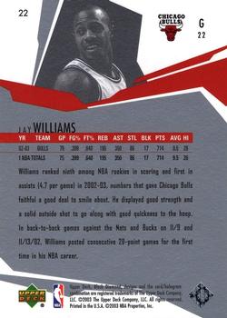 2003-04 Upper Deck Black Diamond #22 Jay Williams Back