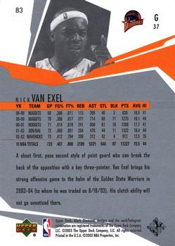 2003-04 Upper Deck Black Diamond #83 Nick Van Exel Back