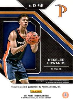 2021 Panini Prizm Draft Picks - College Penmanship #CP-KED Kessler Edwards Back
