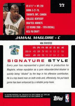 2004-05 Bowman Signature #44 Jamaal Magloire Back