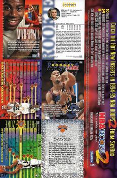 1994-95 Hoops - 6-Card Series Two Promo Sheet #NNO Jason Kidd / Donyell Marshall / Eric Montross / Rodney Rogers / Alonzo Mourning / John Starks / Dennis Rodman Back
