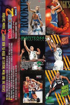 1994-95 Hoops - 6-Card Series Two Promo Sheet #NNO Jason Kidd / Donyell Marshall / Eric Montross / Rodney Rogers / Alonzo Mourning / John Starks / Dennis Rodman Front