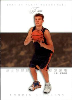 2004-05 Flair #70 Andris Biedrins Front