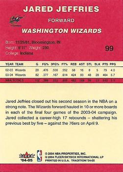 2004-05 Fleer Tradition #99 Jared Jeffries Back