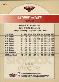 2004-05 Hoops #5 Antoine Walker Back