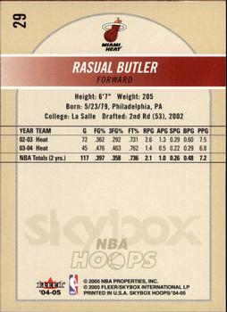2004-05 Hoops #29 Rasual Butler Back