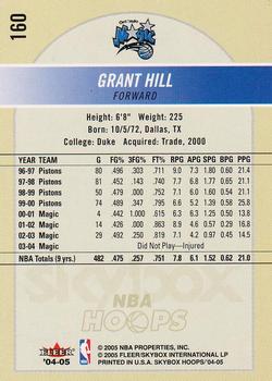 2004-05 Hoops #160 Grant Hill Back