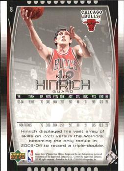 2004-05 SP Game Used #8 Kirk Hinrich Back