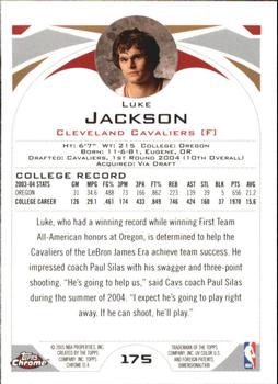 2004-05 Topps Chrome #175 Luke Jackson Back