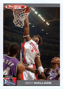 2004-05 Topps Total #268 Ben Wallace Front