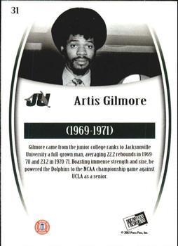 2007-08 Press Pass Legends - Bronze #31 Artis Gilmore Back