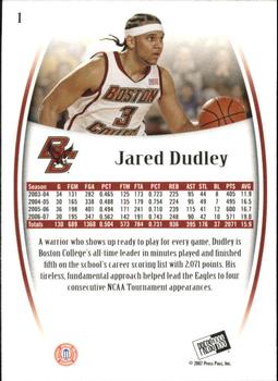 2007-08 Press Pass Legends - Emerald #1 Jared Dudley Back