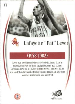 2007-08 Press Pass Legends - Emerald #17 Lafayette Lever Back