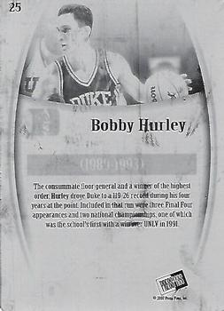 2007-08 Press Pass Legends - Press Plates Black #25 Bobby Hurley Back