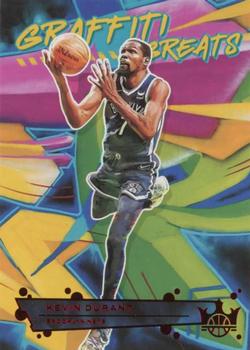 2021-22 Panini Court Kings - Graffiti Greats Ruby #5 Kevin Durant Front