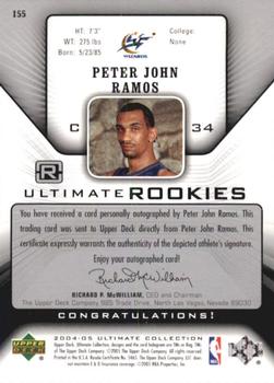 2004-05 Upper Deck Ultimate Collection #155 Peter John Ramos Back