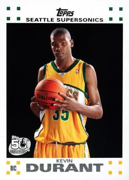 2007-08 Topps - Rookie Set #2 Kevin Durant Front