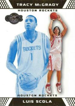 2007-08 Topps Co-Signers - Gold Blue #99 Luis Scola / Tracy McGrady Front