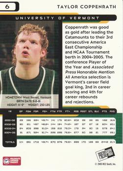 2005 Press Pass #6 Taylor Coppenrath Back