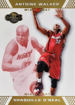 2007-08 Topps Co-Signers - Gold Red #26 Shaquille O'Neal / Antoine Walker Front