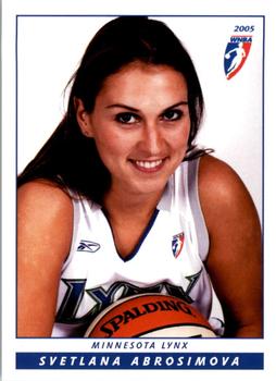 2005 Rittenhouse WNBA #6 Svetlana Abrosimova Front