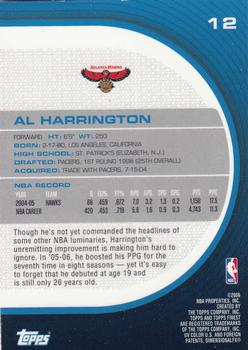 2005-06 Finest #12 Al Harrington Back