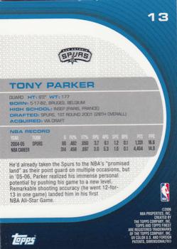 2005-06 Finest #13 Tony Parker Back
