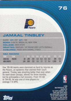 2005-06 Finest #76 Jamaal Tinsley Back
