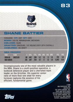 2005-06 Finest #83 Shane Battier Back
