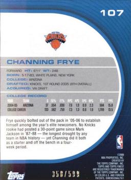 2005-06 Finest #107 Channing Frye Back
