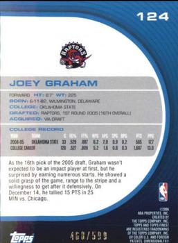 2005-06 Finest #124 Joey Graham Back