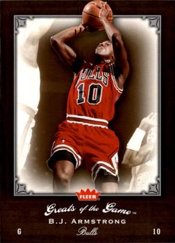2005-06 Fleer Greats of the Game #63 B.J. Armstrong Front