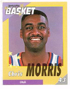 1995 French Sports Action Basket - Face 2 Face Utah Jazz #NNO Chris Morris Front