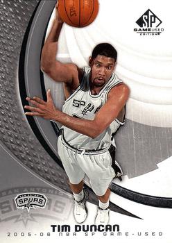 2005-06 SP Game Used #87 Tim Duncan Front